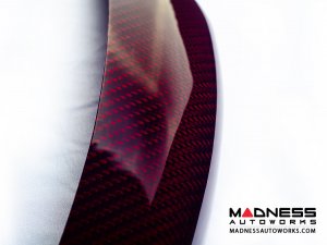 FIAT 500 Front Spoiler - Carbon Fiber - Red Candy